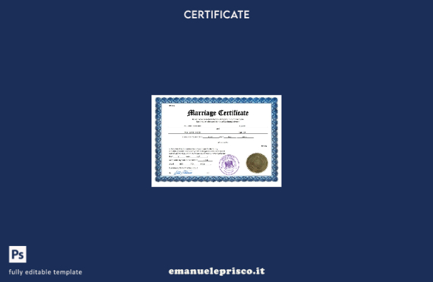 Certificato di matrimonio in Siria in stile verificato Modello Word e PDF